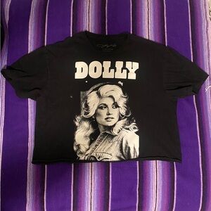 DOLLY Graphic Cropped Short Sleeve Tee